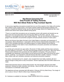 One-Fourth of Valley Parents Will Not Allow Kids to Play Contact