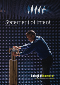 Statement of Intent to 30 June 2019