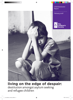 living on the edge of despair