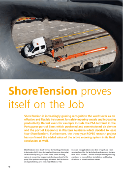 ShoreTension proves itself on the Job