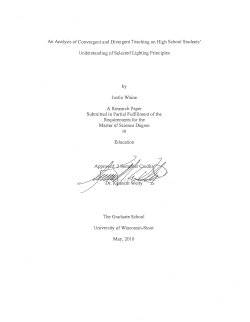 An Analysis of Convergent and Divergent Teaching on - UW