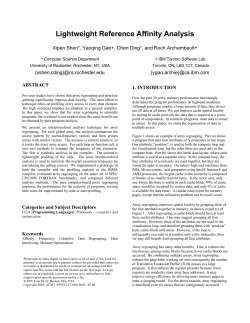 Lightweight Reference Affinity Analysis