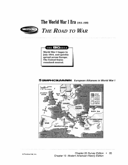 The World War I Era (1914-1920)