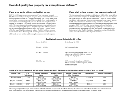 If you are a senior citizen or disabled person