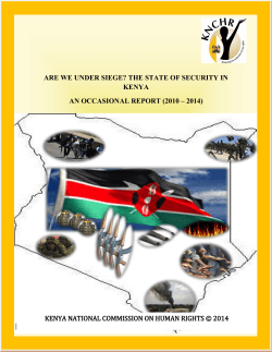 are we under siege? the state of security in kenya