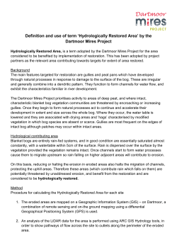 Definition and use of term `Hydrologically Restored Area` by the