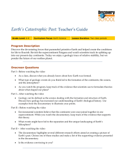 Earth`s Catastrophic Past