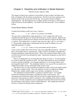 Chapter 3: Simplicity and Unification in Model Selection