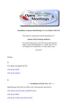 Installation OpenMeetings 3.2.1 on Ubuntu 14.04