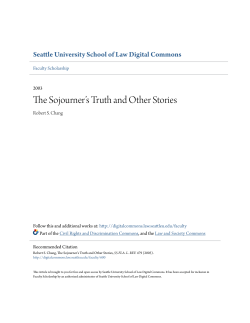 The Sojourner`s Truth and Other Stories