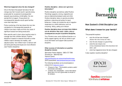 New Zealand`s Child Discipline Law