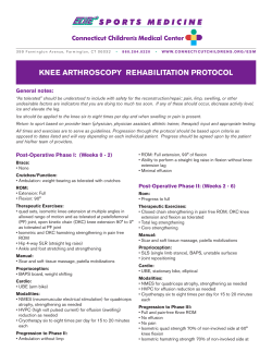 Protocol - Connecticut Children`s Medical Center