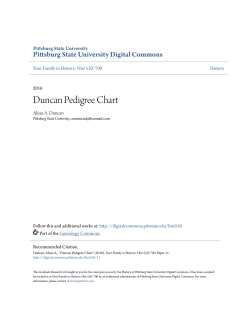 Duncan Pedigree Chart - Pittsburg State University Digital Commons