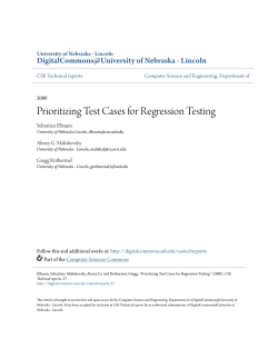 Prioritizing Test Cases for Regression Testing