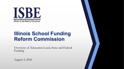 Illinois School Funding Reform Commission August 3, 2016 Tony