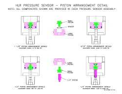 1/4" PISTON ARRANGEMENT ENLARGED DETAIL DRAWING