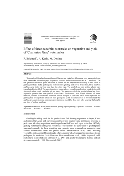 - International Journal of Plant Production