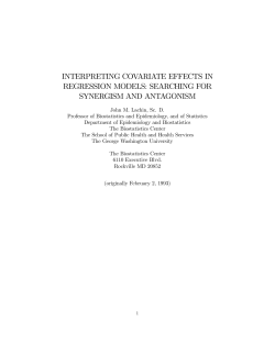 interpreting covariate effects in regression models: searching for