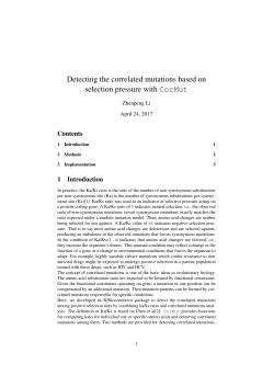 Detecting the correlated mutations based on