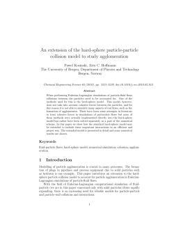 An extension of the hard-sphere particle