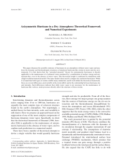 Axisymmetric Hurricane in a Dry Atmosphere: Theoretical