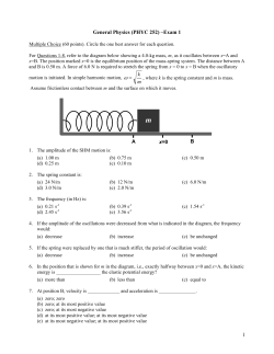 1 General Physics (PHYC 252) &ndash;Exam 1 &omega;