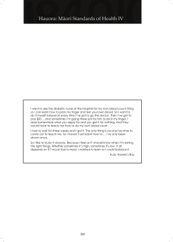 Chapter 9: Diabetes - University of Otago