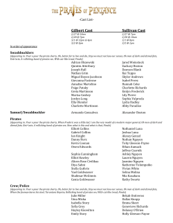 Gilbert Cast Sullivan Cast