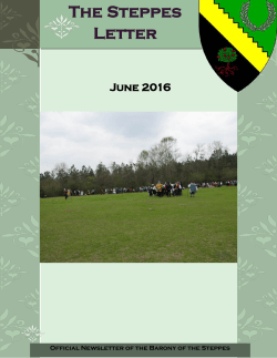 The Steppes Letter - Barony of The Steppes