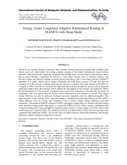 Energy Aware Congestion Adaptive Randomized Routing in