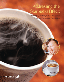 Addressing the Starbucks Effect Whitepaper