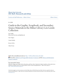 Guide to the Graphic, Scrapbook, and Secondary Source Materials