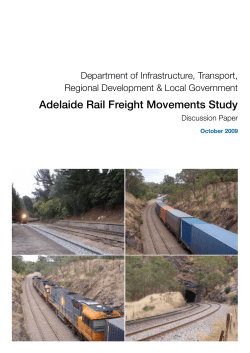 Adelaide Rail Freight Movements Study