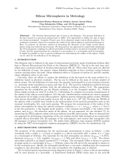 Silicon Microspheres in Metrology
