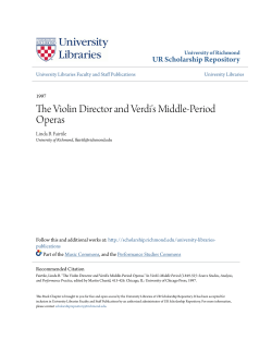 The Violin Director and Verdi`s Middle