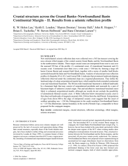 Crustal structure across the Grand Banks&ndash;Newfoundland Basin