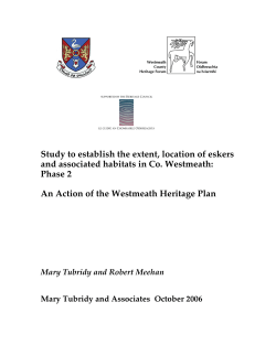 Esker Study - Westmeath County Council