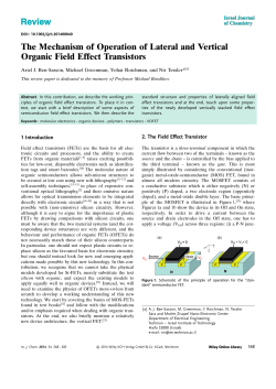 The Mechanism of Operation of Lateral and Vertical Organic Field