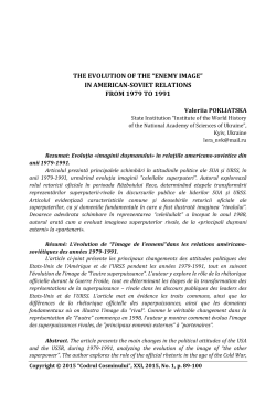 the evolution of the &ldquo;enemy image&rdquo; in american