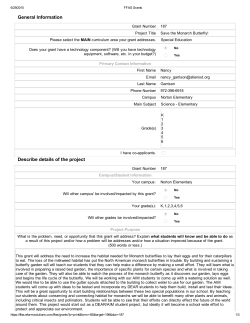 General Information Describe details of the project