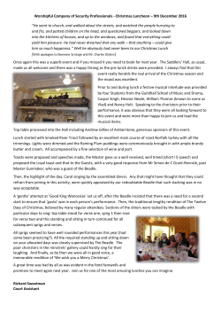 Christmas Lunch - 9 December 2016