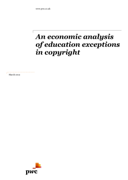An economic analysis of education exceptions in copyright