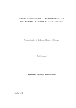 How and why the operatic voice is enjoyed