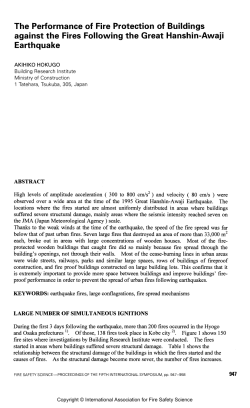 The Performance of Fire Protection of Buildings against the