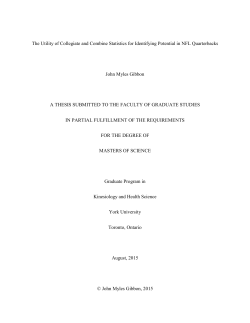 The Utility of Collegiate and Combine Statistics for