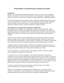 Preparando a su mascota para un futuro sin usted