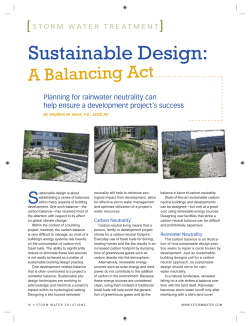 Sustainable Design - Storm Water Solutions