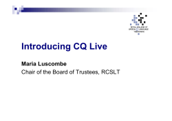 Introducing CQ Live