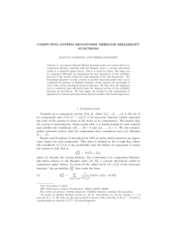 COMPUTING SYSTEM SIGNATURES THROUGH RELIABILITY