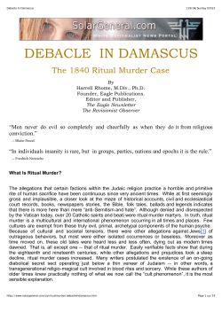 debacle in damascus